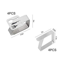 Clip per tovaglia,8 pezzi porta tovaglie in acciaio inossidabile,morsetti per tovaglia adatti per picnic all'aperto,morsetti per copritavolo ispessiti per hotel,caffè,famiglia,campeggio,matrimonio