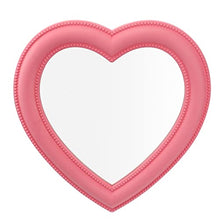 VICASKY Specchio a forma di cuore per camera da letto, trucco, specchio cosmetico su entrambi i lati, ingrandimento, specchio da parete per donne e ragazze