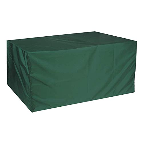 Coperture Set Arredo Giardino Impermeabile, Copertura Tavolo Esterno Telo Protettivo Rettangolare Antivento/UV/Impermeabile, Strappo 210D Oxford per Tavolo Sedie Esterni,308 * 138 * 89cm