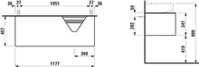 Laufen Cassettiera Running Sonar, 1 cassetto, Adatta per lavabo H816341, H816342, Apertura a Destra per lavabo, colorazione: Titanio/Nero Marquina - H4054530341421