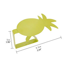 NINGYE 6 mollette per tovaglia, in acciaio inox, a forma di ananas, per picnic, barbecue, feste di nozze