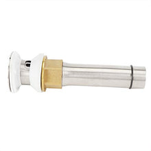 Oumefar Facile Installazione Rubinetto per lavabo Pulsante per lavabo Lavello per(D Type 304 Bounce Hole Drainer LQ-5393)