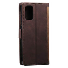 SNOW COLOR Cover Galaxy S20+ (S20Plus) Portafoglio, Flip Custodia Portafoglio in PU,[Funzione Staffa]con Slot per Schede e Chiusura Magnetica per Samsung Galaxy S20 Plus - Marrone