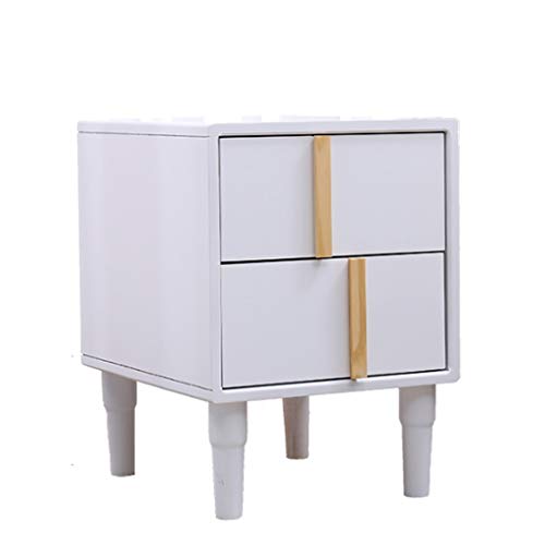 Comodini Moderna in legno massiccio Comodino semplice camera da letto Comodino Television cassetto del Governo Tavolini Governo di immagazzinaggio Comodini letto ( Color : White , Dimensione : M )