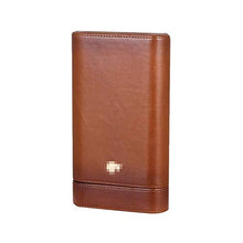 FxsD Cigar Box, Portable Cigar Box in Similpelle, Legno di Cedro Fodera, 3 Sigaro idratante bocchini ## (Color : Brown)