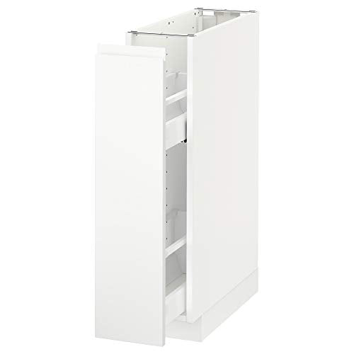 METOD base armadio/estraibile int raccordi 20x62.1x88 cm bianco/Voxtorp bianco opaco