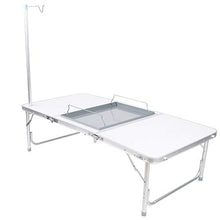 DAUERHAFT Forniture di mobili Leggere e convenienti Tavolo Pieghevole Portatile per Esterni, per parchi