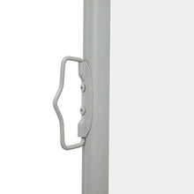 vidaXL Tenda da Sole Laterale Retrattile per Patio Privacy Automatica Schermo Parasole Frangivento 170x500 cm in Tessuto PU Crema Telaio in Ferro