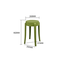 XLEVE Sgabelli in plastica impilabili Sgabelli Bar impilabili per Uso Domestico Sgabelli da Classe per Scuola Sedie per Bambini (Color : C)