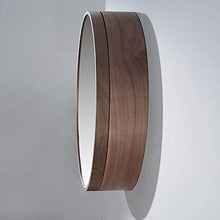 XM-MIRROR Armadietto Rotondo con Specchio da Bagno Armadio a Muro Armadio da Cucina Armadio da Cucina Armadio a Specchio da Bagno con Porta Scorrevole,Nero,50CM