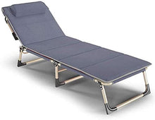 CDFC Bed Lounger all'aperto Letto Letto reclinabile Letto Rilassante in Tessuto di Stoffa Resistente agli Agenti atmosferici Zero Gravity Giardino Pieghevole Letto Solare Regolabile
