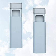 HEALLILY mini portapillole dispenser di medicinali 3 scomparti porta pillole portaoggetti scatola di subpackaging per viaggi giornalieri a casa 2 pz (blu)