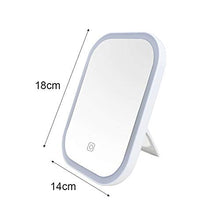 Specchio a LED da Parete Specchio per Trucco a LED Regolazione dell'angolo a 90 ° Design di Ricarica Controllo Touch Touch Design a Parete Specchio a LED