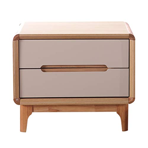 Comodino Multi-Funzione cassetto armadietto Piastra Comodino Grande capacità Semplice Comodino Camera da Letto (Color : Brown, Size : 54.4 * 39 * 45cm)