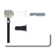 Fischer WB9 B TU, 551884, Fissaggio Nascosto per Sanitari, per WC e Bidet sospesi a Muro, con Accesso dal Basso, per Spessori Ceramica 34-47 mm