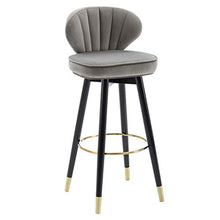 ZEH Poltrona for Sala da Pranzo, tappezzeria bracciolo, seggiolone, Sgabello Girevole Bar Sgabello da Incasso con Schienale, Cucina e Sala da Pranzo, Sgabello da Bar Imbottito, Elegante FACAI