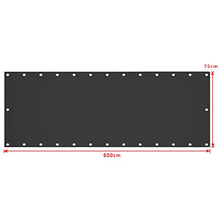 UISEBRT - Copertura per balcone in PVC, protezione per la privacy, per il balcone o per la recinzione del giardino, protezione dal vento e dal sole, impermeabile