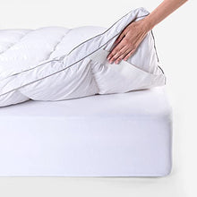 Pikolin Home - Topper in piuma Comfort Plus 9 cm traspirante ed estremamente accogliente; trattamento a tenuta piuma e fodera lavabile