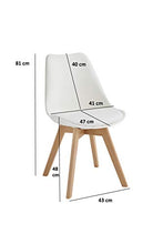 Design Twist Tommy Set di 4 Sedie, Legno, Blu, 52 x 48.5 x 82 cm