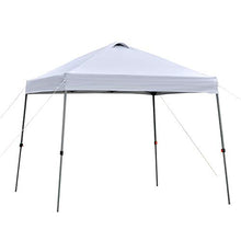Outsunny Gazebo Pieghevole 3x3m da Giardino ed Esterno in Metallo e Tessuto Oxford Bianco con Borsa da Viaggio