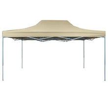 mewmewcat Gazebo Richiudibile Pieghevole ad Apertura Automatica,Tenda Pieghevole Pop-Up 3x4,5 m Bianco Crema