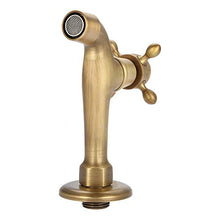 Zerodis G1/2 Rubinetto in Ottone Montaggio a Parete Solido d'Epoca Singolo Rubinetto dell'Acqua Fredda Miscelatore Rubinetto Monocomando con Pad Tenuta per Lavandino Cucina Bagno Lavabo Mop Pool