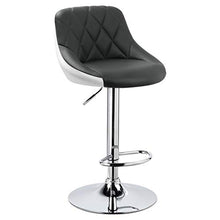 WOLTU® BH30grw-2 Sgabelli da Bar Sedia Cucina con Schienale Poggiapiedi Similpelle Cromato Altezza Regolabile Sgabello Girevole Moderno Colorato Grigio+Bianco Coppia 2 Pezzi