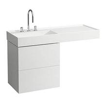 Laufen Mobiletto lavabo Kartell, Adatto per lavabi 810333, 810338, 810339, 813332, 2 cassetti, 580x600x450, colorazione: Neve (Bianco Opaco) - H4075690336401