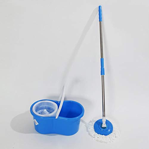 SSAYY Spray Mop Set di Benne Mocio Rotante A 360 Gradi Doppio Azionamento Manopola A Pressione Manuale Manico in Acciaio Inossidabile Strumenti per La Pulizia della Casa