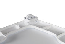 Cassettiera in plastica effetto rattan, con 4 cassetti, a rotelle, Dimensioni: 40 x 40 x 81 cm, bianco