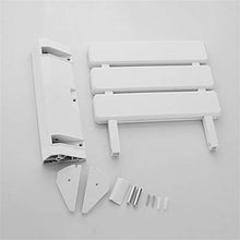 ZHJFDJ Accessori da Bagno - ABS Antiscivolo Bathroom Wall-Mounted Sedia Pieghevole Anziani/Donne Incinte/Scarpe disabili Scarpe Balneazione sicura Sedile Sgabello Max.180kg (Red)