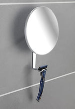 Wenko 22734100 anti-appannamento Specchio Turbo della Loc in acciaio inox, argento, 17 x 17 x 5 cm