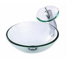 JPOYT-O Dispersore del Bacino di Lavaggio Bowl Moderna Minimalista temperato lavabo in Vetro Home Hotel, 420 x 420 x 145 Millimetri