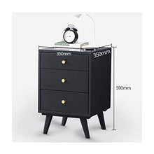 GXT WGZ- Comodino Camera Locker, Camera da Letto Comodino, Soggiorno Locker, Living Room Divano Fianco del Mobile (Color : Wood Color)