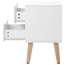 Q-HL Comodino Set di 2 Comodini per Mobili da Comodino Comodini per La Camera da Letto Soggiorno con 2 Cassetti 45 * 35 * 56,5 Cm - Bianco