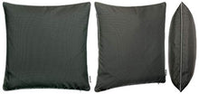 Cuscino decorativo da esterno e da giardino, con imbottitura, in tinta unita, resistente alla sporcizia e impermeabile, con chiusura lampo, dimensioni: 45 x 45 cm