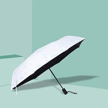 Ombrellone da Sole a Tre Pieghe Portatile con Grande tettoia in Cartone Animato Modello di Pesce per Viaggi all'aperto