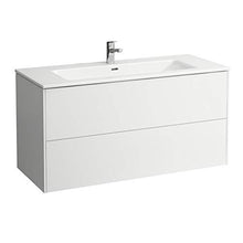Laufen PRO S Set Base, lavabo, 1 Foro per Rubinetto, sfioratore, incl. mobiletto, 2 cassetti, 1200x500mm, colorazione: Neve (Bianco Opaco) - H8649632601041