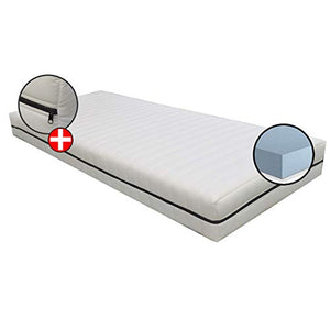 RITMO H20cm, materasso ORTOPEDICO, COMPLETAMENTE ANALLERGICO con interno in Grafene a base di carbonio semirigida e tessuto sfoderabile tessuto resistente, singolo 110x190 cm