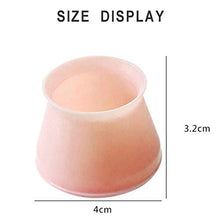 Camisin, 16 coprigambe per sedie in silicone, protezione per pavimento rotonda, per mobili, tavolo, antiscivolo, colore: rosa