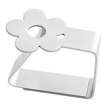 DOITOOL 4Pcs in Acciaio Inox Tovaglia Clip di Stile del Fiore del Pannello Esterno Tavolo Regolabile Morsetti Tavolo della Copertura del Panno Morsetti Supporto per La Casa di Nozze