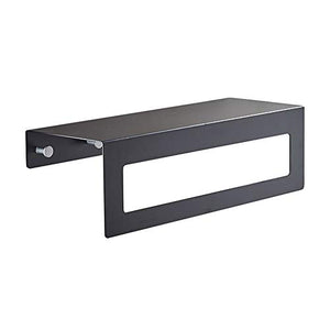 Portasciugamani Moderna In Alluminio Nero Bagno Portasciugamani Gancio Asciugamano Multifunzionale Alberghiere Scaffalature Di Stoccaggio Famiglia per Home Hotel ( Color : Black , Size : One Size )