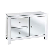 Beliani Credenza in Vetro specchiato Lens