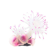 Fgyhty Acquario Fish Tank Silicone Corallo Anemone impianto di Decorazione Design Calcestruzzo Simulazione di Base Piante Ornamenti