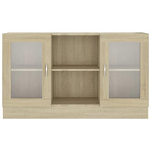 vidaXL Armadietto con Vetrina Rovere Sonoma 120x30,5x70 cm Truciolato