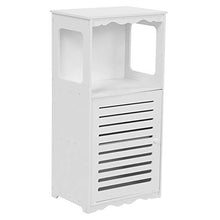 Niunion Armadietto da Bagno, Legno Lavagna in plastica Armadio ad Angolo Elegante Bagno Organizzatore di stoccaggio Scaffale Scaffale Mobili per la casa Bianco