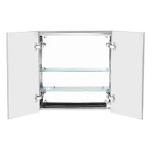 Armadietto a Specchio per WC ad Alte Prestazioni Armadietto a Specchio per Bagno a 2 Porte LED per Hotel per Bagno