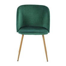 IPOTIUS Set di 2 Sedie Sala da Pranzo in Velluto Moderne Poltroncine da Cucina, per Soggiorno Camera da Letto Tavolo da Trucco,Seduta Imbottiti e Gambe in Metallo,Verde Scuro