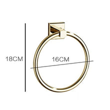 Towel Rack Anello portasciugamani Dorato Semplice Anello portasciugamani Bagno Anello portasciugamani Rotondo Reversibile Anello Hardware Ciondolo