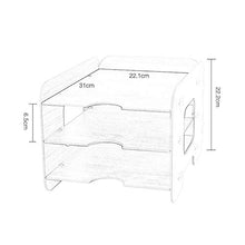 Schedario Classificatore Verticale Cartella del Desktop, Portariviste in Legno Scaffale per Cancelleria A più Piani, Forniture per Ufficio O Articoli per La Casa (Size : #21)